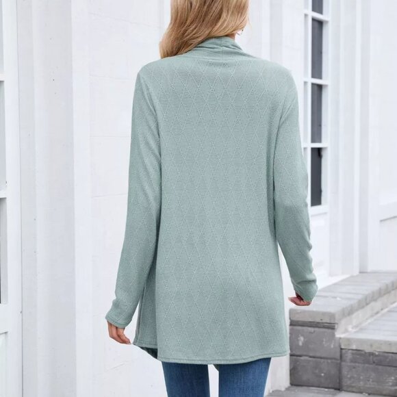 Open Front Long Cardigan - Picture 6 of 12